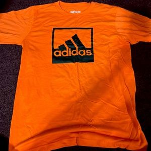 Orange Adidas Shirt - Small